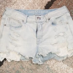 American eagle light blue Jean shorts